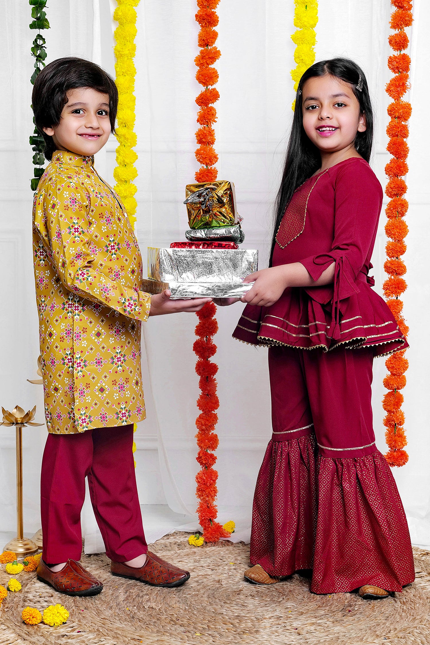 Traditional Ethnic Set For Brother And Sister 02