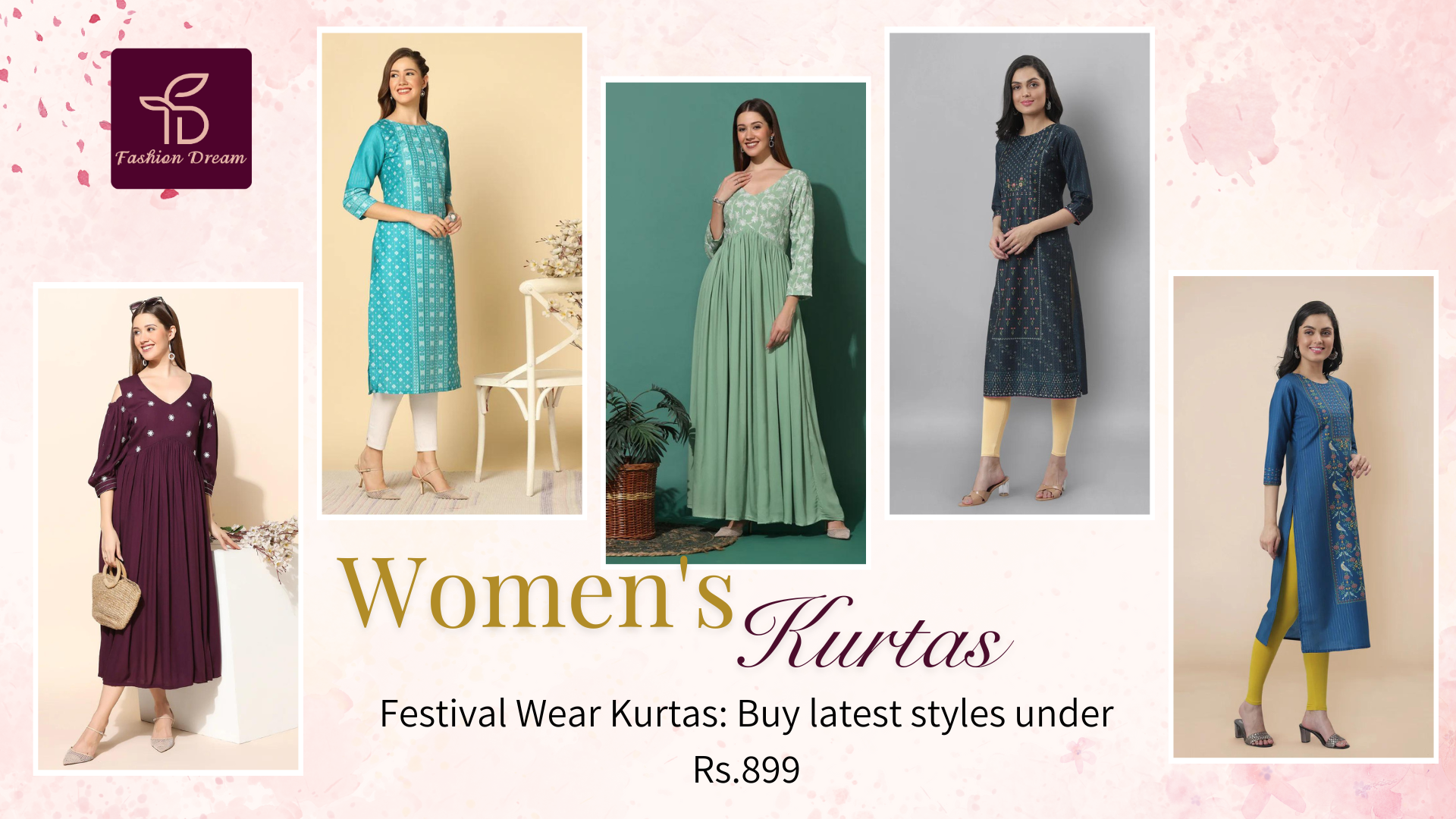 Festival Wear Kurtas: Buy latest styles under Rs.899