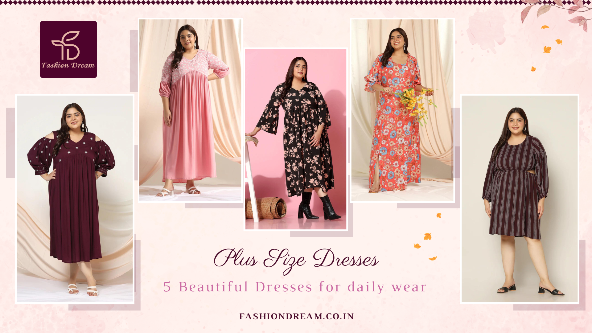5 Beautiful Plus Size Dresses for daily wear