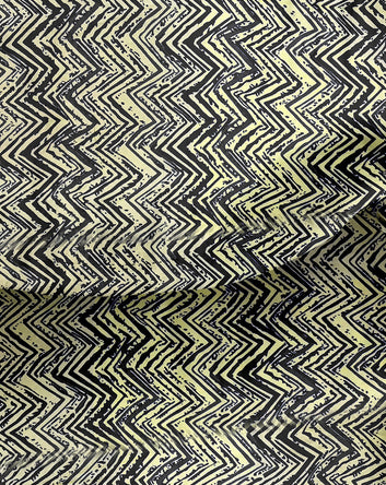 Boys Beige Cotton Blend Zig Zag Print Shirt and Shorts For Casual Wear