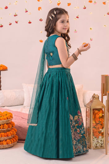 Baby Embroidered Lehenga Choli Set for Kids Beautiful Traditional Indian Ethnic Wear for Festival Celebration