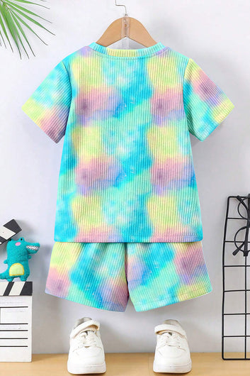 Boys Multicolor Lycra Blend Printed Clothing Set