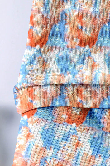 Boys Light Blue Lycra Blend Printed T-shirt and Short Clothing Set