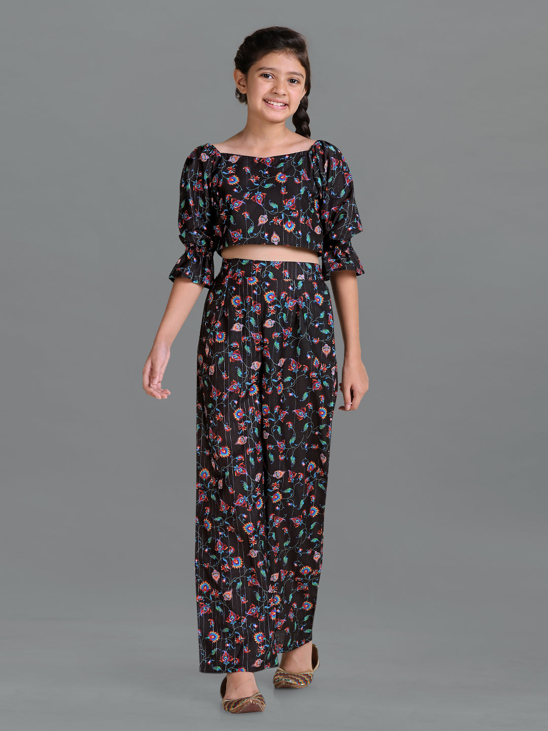 Starlet exclusive embellished corset top and pants set in vibrant floral |  ASOS