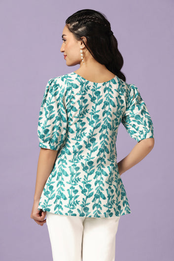 Women's Rama Cotton Floral Print Tunic Top
