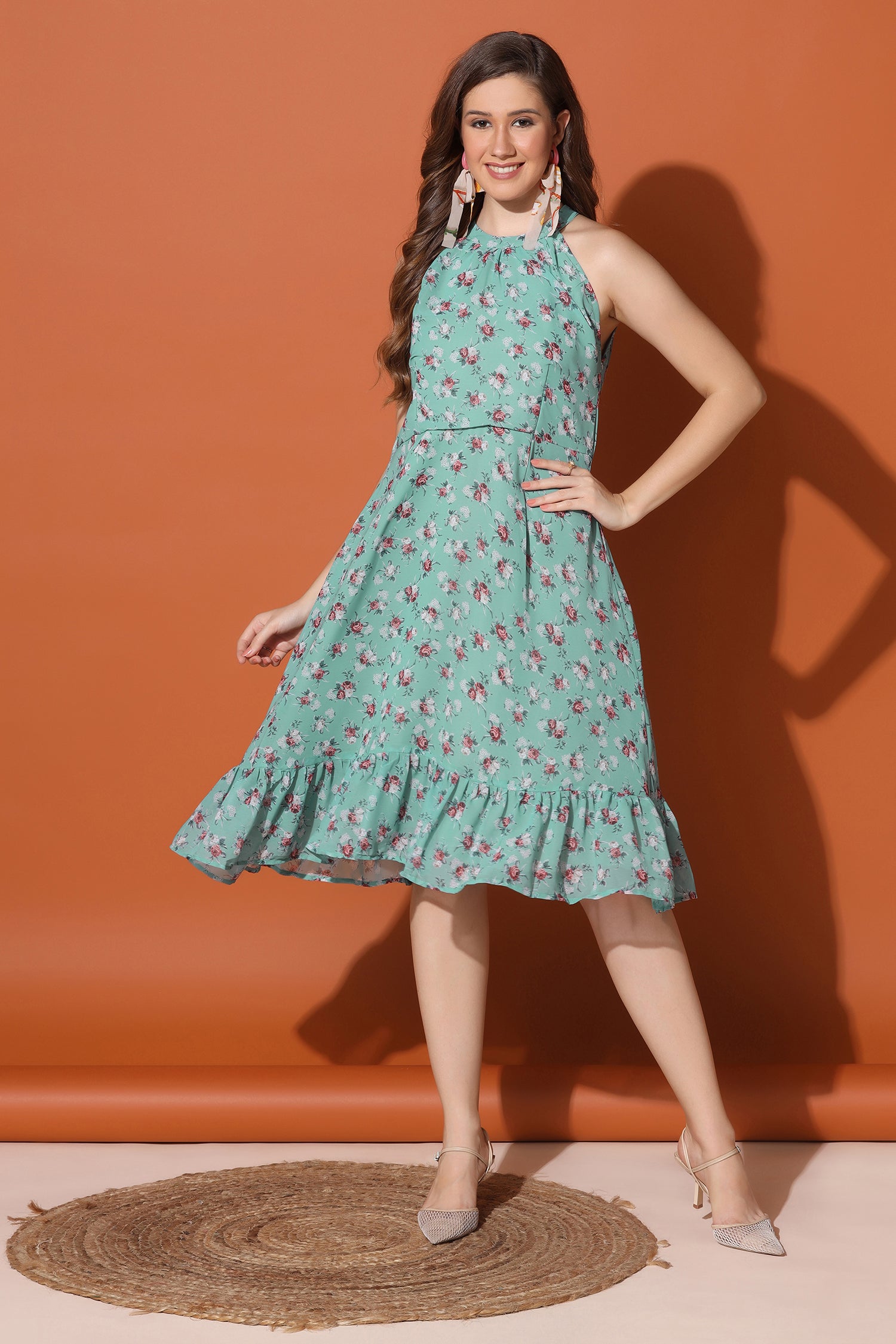 Buy online Women's Fit & Flare Floral Dress from western wear for Women by  Fabway Clothing for ₹1439 at 42% off | 2024 Limeroad.com