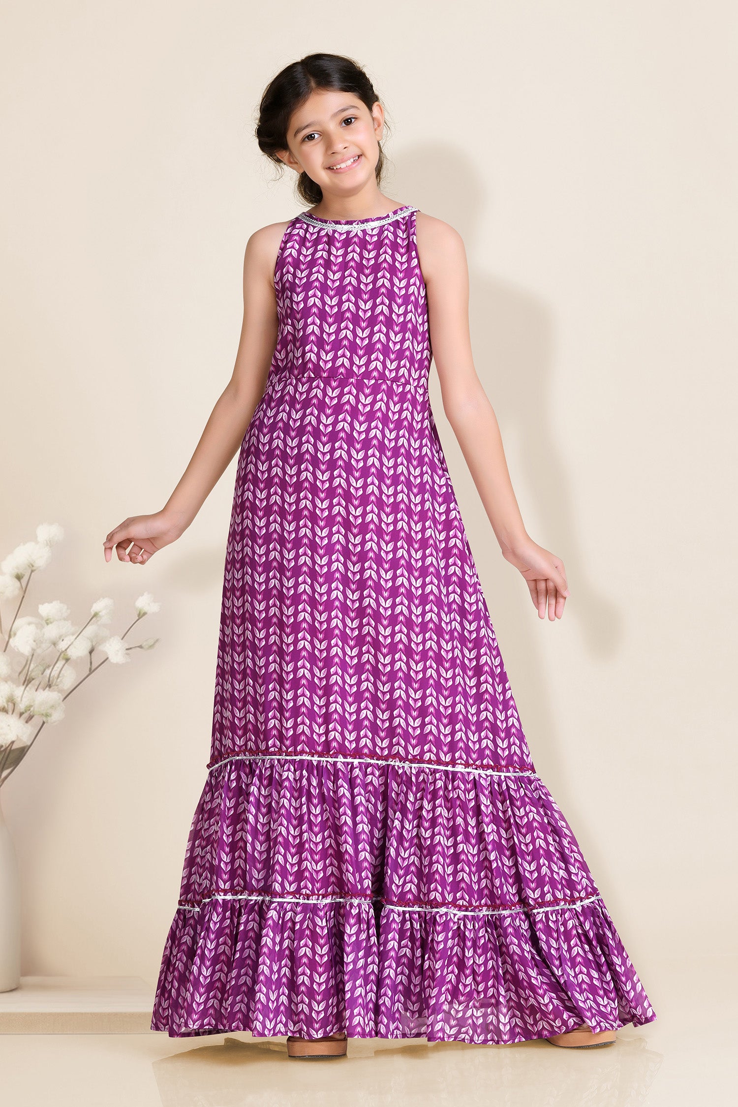 Buy Multi Color Maxi Dress Festive Wear Online at Best Price | Cbazaar
