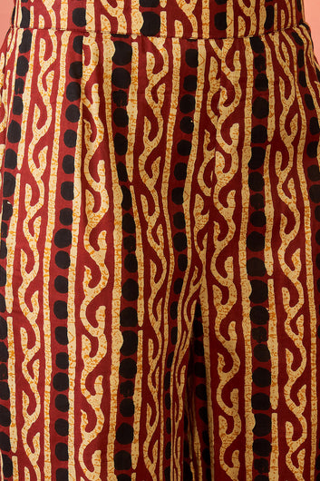 Women’s Black Cotton Printed Kurta Pant set