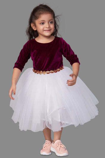 Baby Girl’s Tutu Style Flared Party Midi Dress/Frock