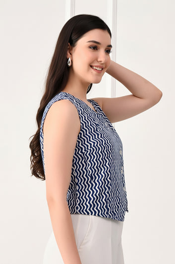 Womens Multicolor stylish Floral Design Top