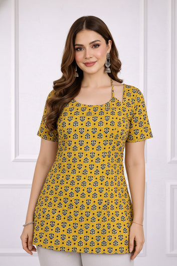 Womens Multicolor stylish Floral Design Tunic