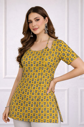 Womens Multicolor stylish Floral Design Tunic