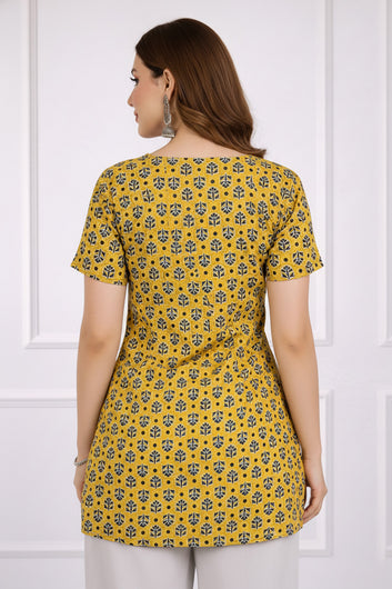 Womens Multicolor stylish Floral Design Tunic