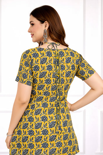 Womens Multicolor stylish Floral Design Tunic