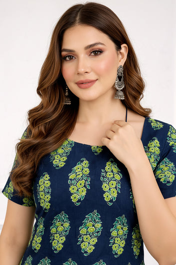 Womens Multicolor stylish Floral Design Tunic