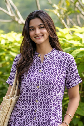 Women’s Multicolour Cotton Printed Kurta Palazzo Set