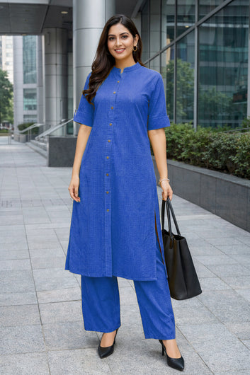 Women’s Multicolour Cotton Printed Kurta Palazzo Set