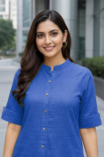 Women’s Multicolour Cotton Printed Kurta Palazzo Set