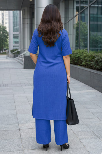 Women’s Multicolour Cotton Printed Kurta Palazzo Set