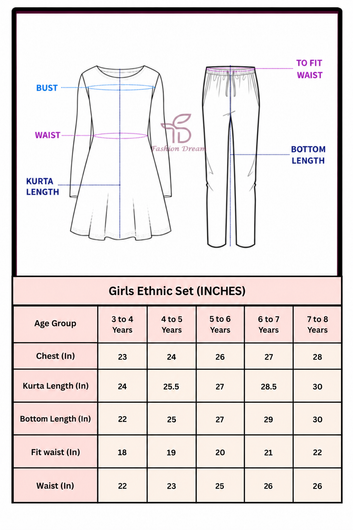 Girls Purple Silk Blend Embroidered Kurta and Palazzo Set For Festive Wear