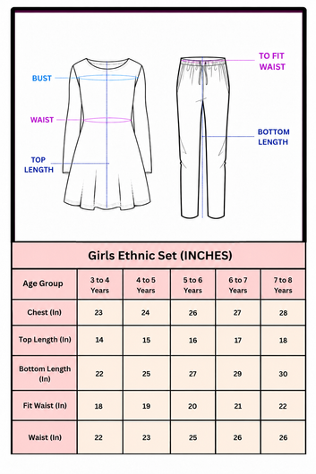 Girls Purple Embroidered Top and Palazzo Set For Festive Wear