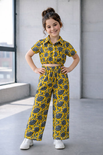 Girl's multicolor printed Clothing Set