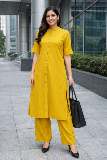 Women’s Multicolour Cotton Printed Kurta Palazzo Set