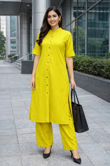 Women’s Multicolour Cotton Printed Kurta Palazzo Set