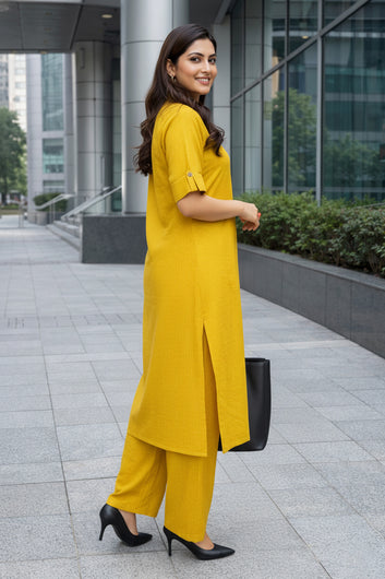 Women’s Multicolour Cotton Printed Kurta Palazzo Set