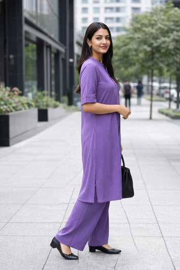 Women’s Multicolour Cotton Printed Kurta Palazzo Set