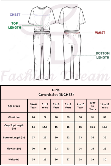 Girls Off white Cotton Blend Butteryfly Embroidered Crop Top and Palazzo Trendy Co-ords Set