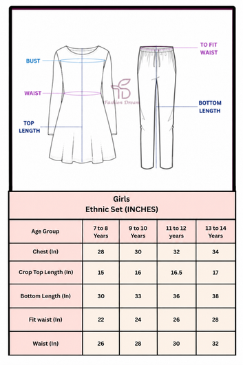 Girls Morpich Roman Silk Top And Palazzo Set