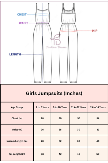Girls Purple Chanderi Silk Embroidered Jumpsuit