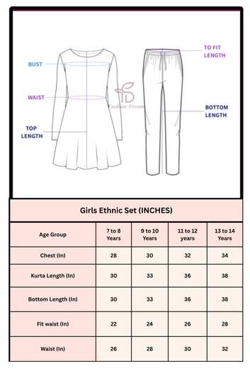 Girls Off White Roman Silk kurta Dhoti & Dupatta Set