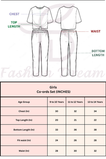 Girls Lime Cotton Striped Top and Balloon Pant Trendy Co-ord Set