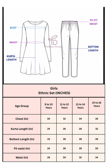 Girls Violet Silk Blend Embroidered A-line Kurta and Palazzo Set For Traditional Look