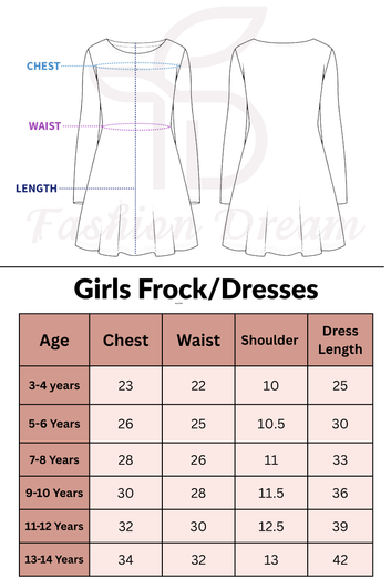 Girl's Georgette  Asymmetric Calf Length Dress