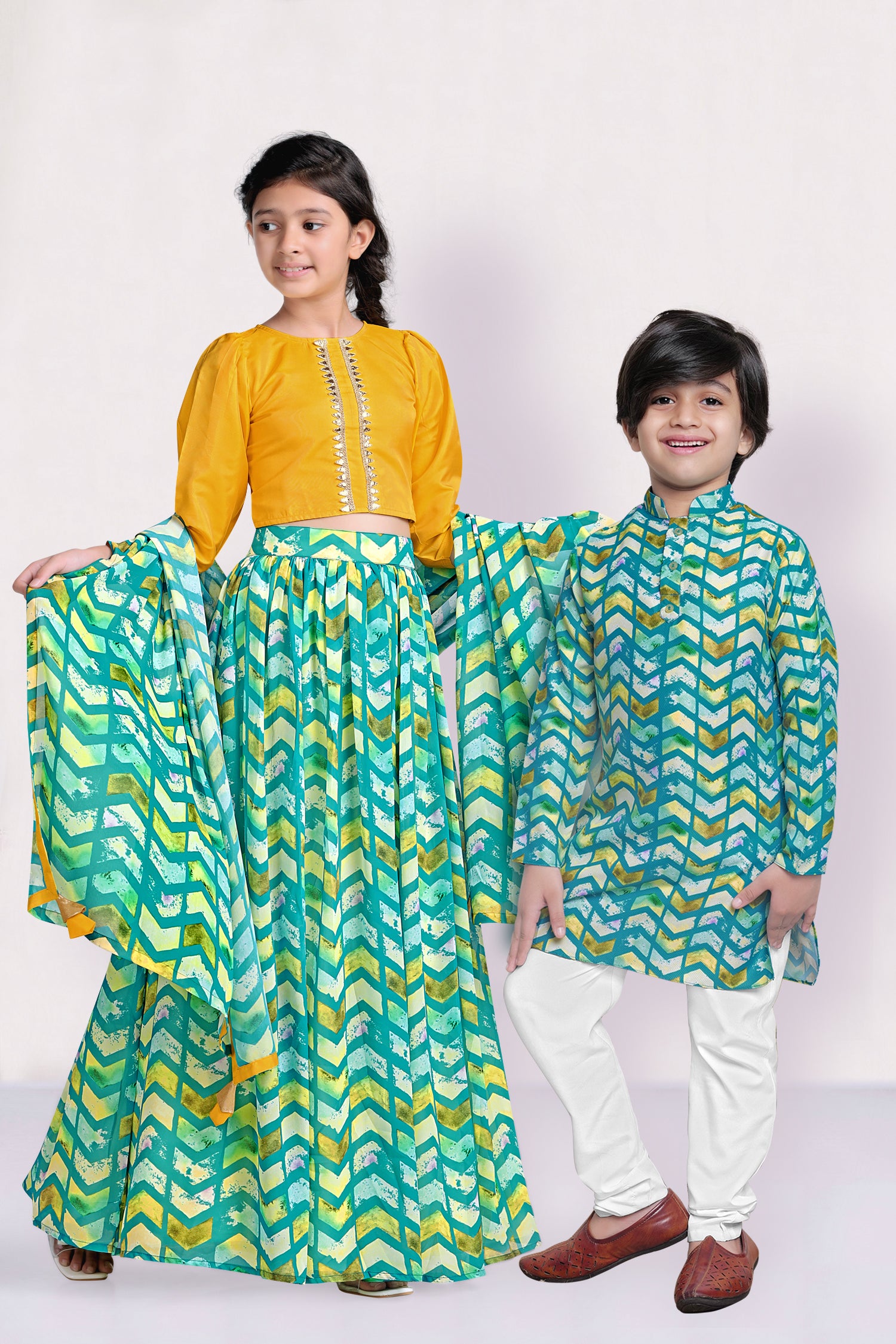 Ethnic Dresses , Brother and Sister Matching Outfits, Boys and Girls Combo  Dress | eBay