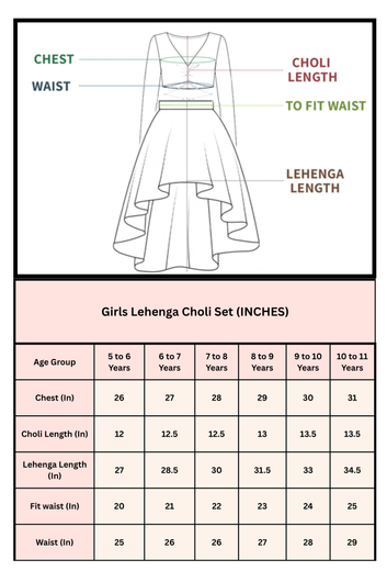 Girls Black Silk Blend Bead Bead Embroidery Lehenga Choli With Dupatta Ethnic Set