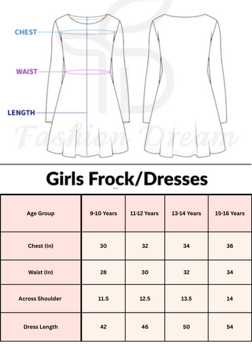 Girls Lemon Silk Blend Floral Embroidered Fit and Flare Dress For Traditional Look