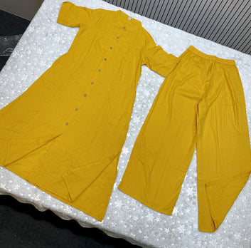 Women’s Multicolour Cotton Printed Kurta Palazzo Set