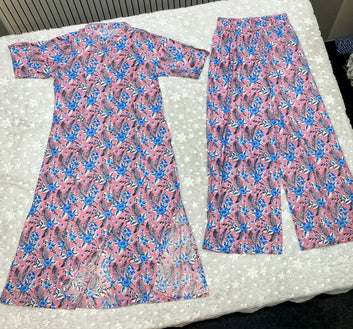 Women’s Multicolour Cotton Printed Kurta Palazzo Set