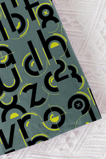 Boys Grey Lycra Blend Printed T-shirt and Short Clothing Set