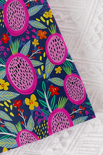 Boys Blue Lycra Blend Printed T-shirt and Short Clothing Set