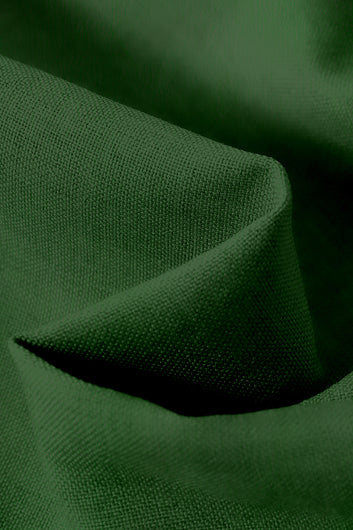 Boys Olive Cotton Blend Solid Clothing Set