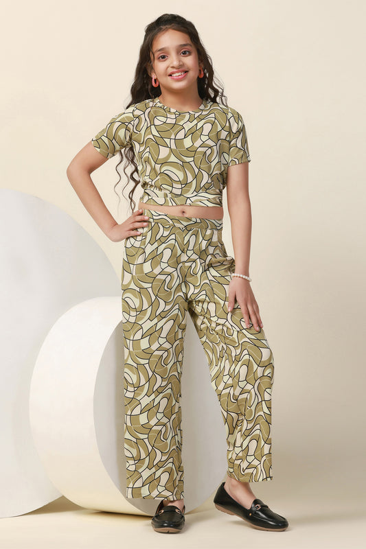 Indian Ethnic Women's Cotton Co-Ord Set Crop Top Pant Set – THE INDIAN  ETHNIC CO.