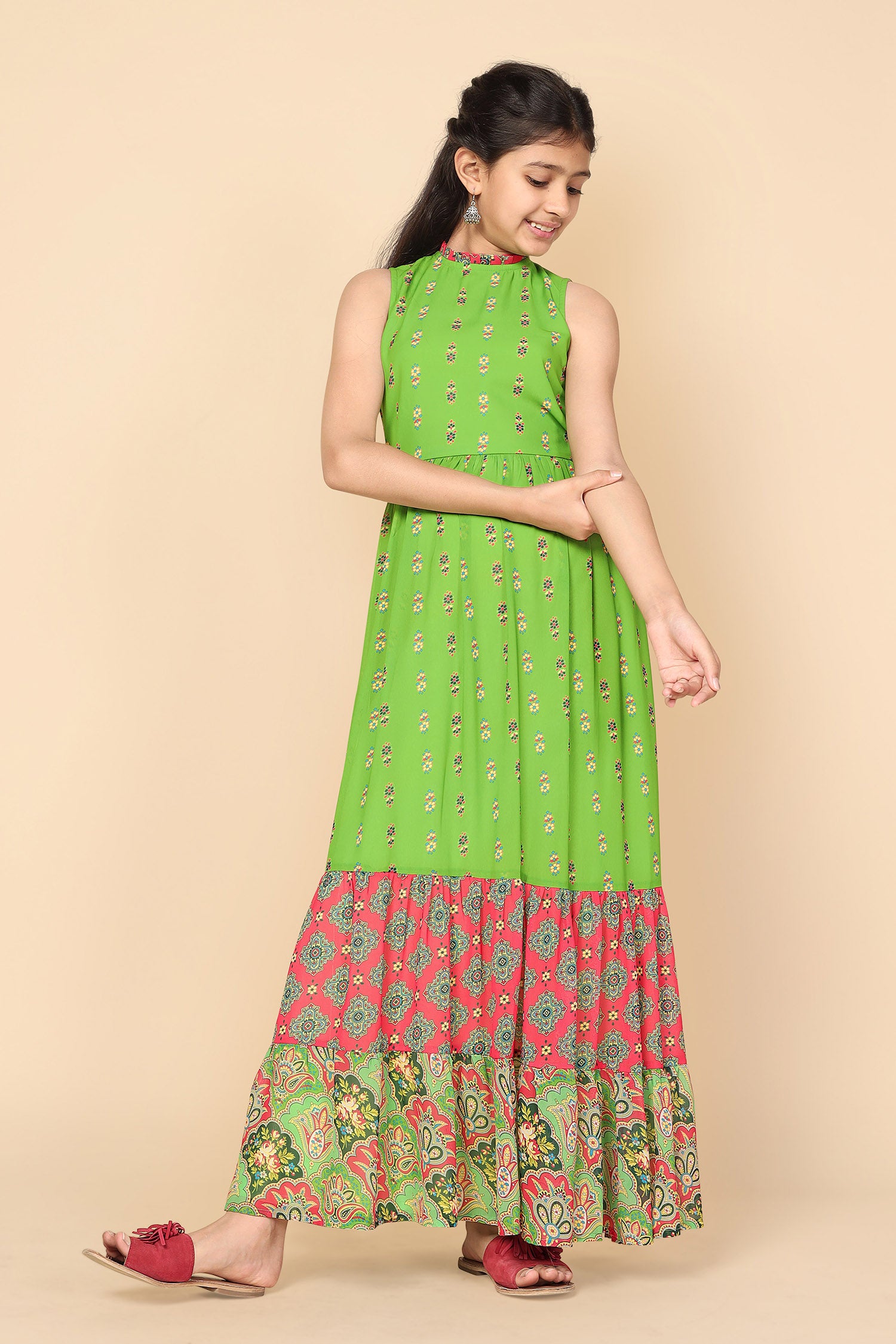 The Leady Designer Girls Maxi/Full Length Festive/Wedding Dress Price in  India - Buy The Leady Designer Girls Maxi/Full Length Festive/Wedding Dress  online at Flipkart.com