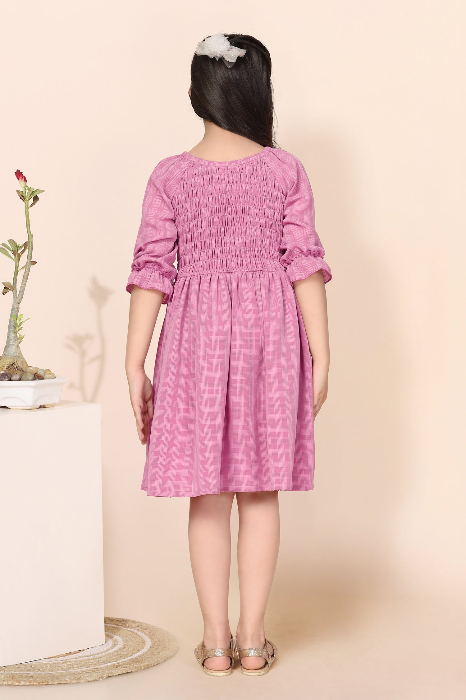 Buy Fashion Dream Girls Pink Striped Cotton Pack Of 1 Frock | Dresses | Kids  Wear | Girls Dress | Kids Dress | Frock | Frock Girls | Girls Frock |  Dresses