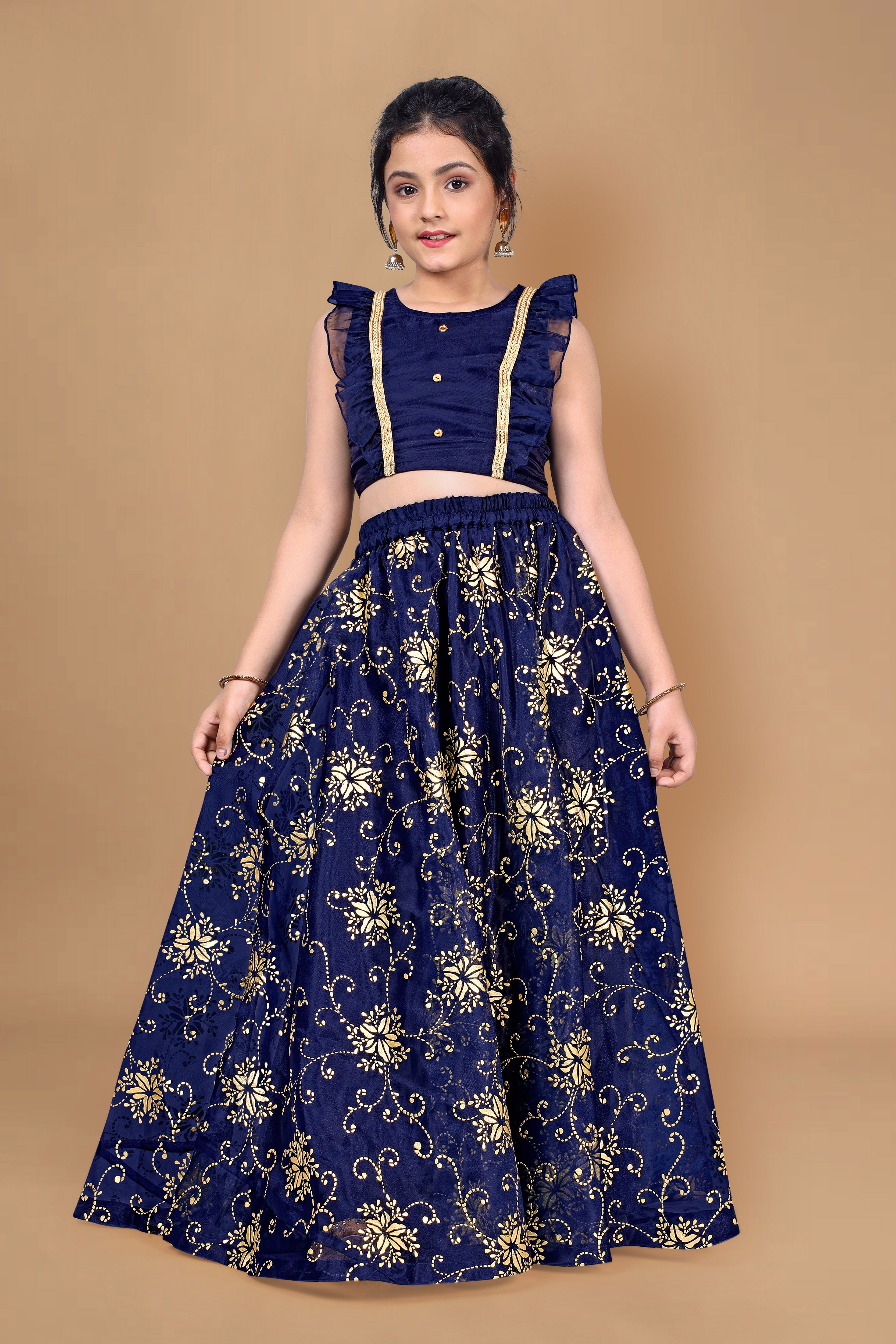 N.B.F Fashion Girls Lehenga Choli Ethnic Wear Polka Print Lehenga Choli  Price in India - Buy N.B.F Fashion Girls Lehenga Choli Ethnic Wear Polka  Print Lehenga Choli online at Flipkart.com