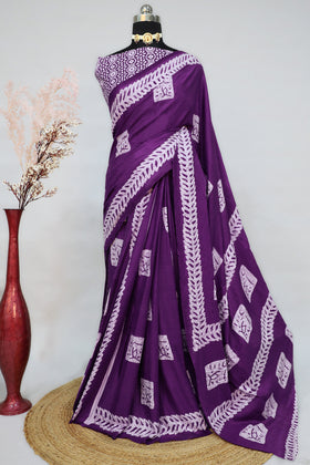 Buy Traditional Batik Sarees at Fashion Dream